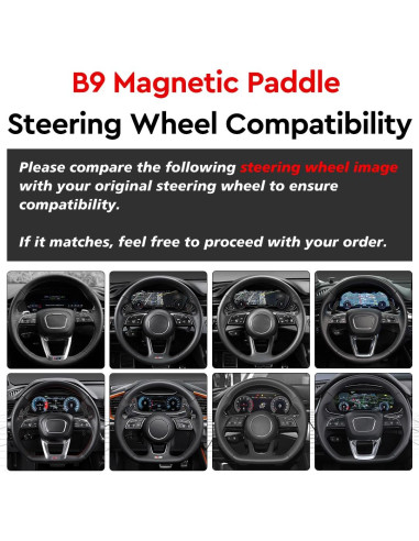 Palancas de Cambio LED TDD para Audi B9 A1 A2 A3 A4 A5 Q2 Q3 Q4 Q5