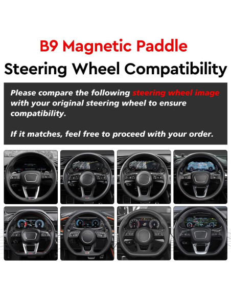 Palancas de Cambio LED TDD para Audi B9 A1 A2 A3 A4 A5 Q2 Q3 Q4 Q5