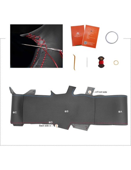 Funda de Volante MEWANT para BMW E81 E82 E87 E88 E90 E91 E92 E93