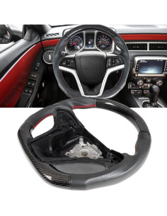 Volante IKON MOTORSPORTS Fibra de Carbono para Chevy Camaro 2012-2015 2