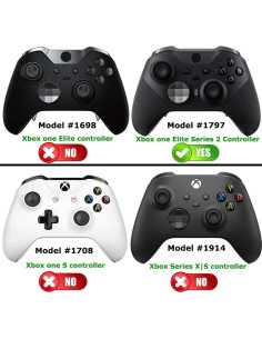 Juego de 2 Palancas Analógicas Cortas Convexas Deal4GO para Xbox Elite 2 2