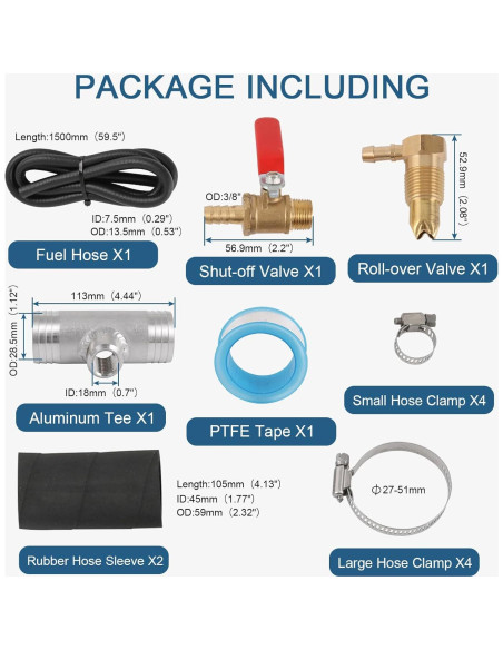Kit de Instalación Tanque Combustible Auxiliar Diésel RALZAOTO 11408