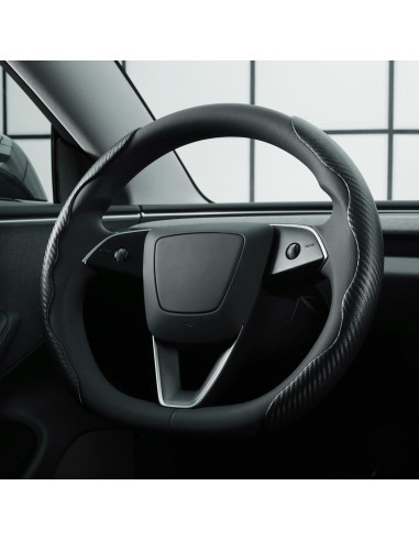 Funda de Volante Mewant 2 Pcs Fibra de Carbono Antideslizante