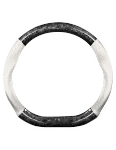 Manga de Volante Ergocar Tipo D 37-38cm Carbono y Cuero