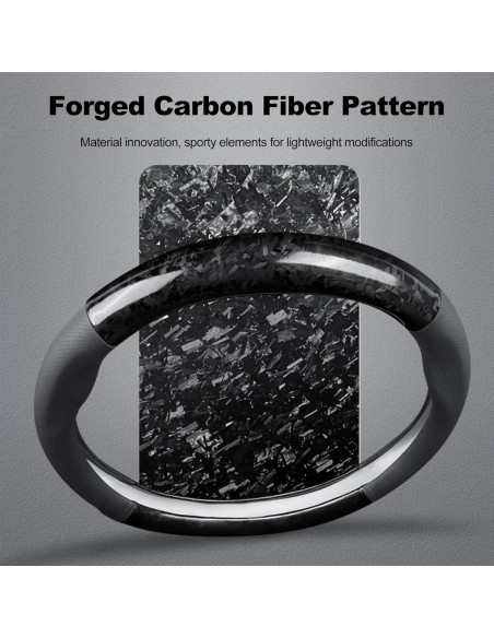 Manga de Volante Ergocar Tipo D 37-38cm Carbono y Cuero