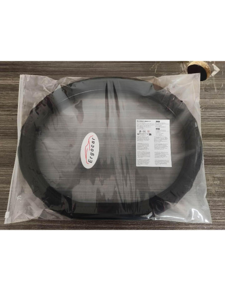 Manga de Volante Ergocar Tipo D 37-38cm Carbono y Cuero