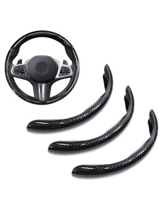 Cubierta de Volante Genérico Fibra de Carbono Antideslizante 3Pcs