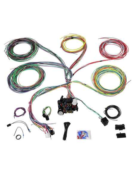Kit de Cableado Universal 21 Circuitos JY PERFORMANCE 17 Fusibles