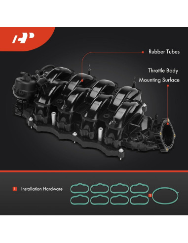 Colector de Admisión A-Premium para Ford Mustang 2018-2023 5.0L