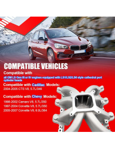 Colector de Admisión SMMS 300-132 para Chevy Camaro Corvette V8 2