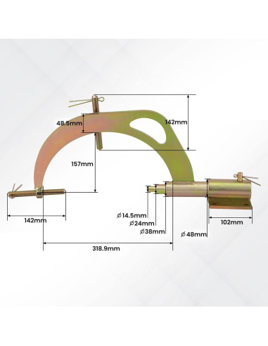 Soporte Universal para Transmisión Tuningsworld J-8763-B 6kg
