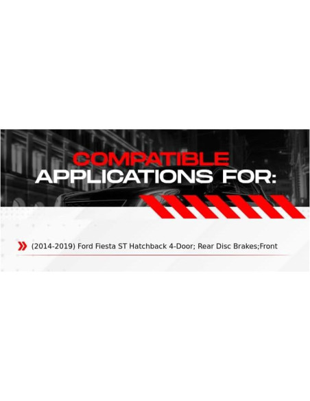 Kit de Freno Delantero R1 Concepts eLINE para Ford Fiesta 2014-2019