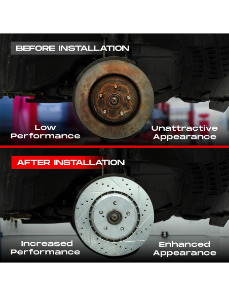 Kit de Freno Delantero R1 Concepts eLINE para Ford Fiesta 2014-2019