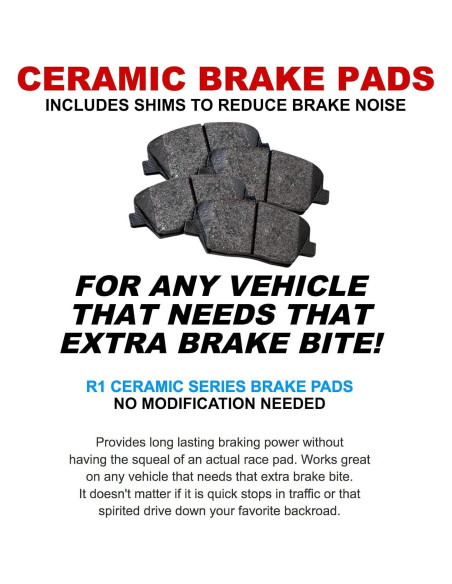 Kit de Freno Delantero R1 Concepts eLINE para Ford Fiesta 2014-2019