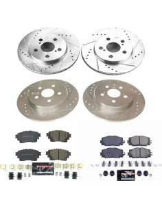 Kit de Freno Delantero y Trasero Power Stop K8664 Z23 para Toyota Corolla 2020-2022 2