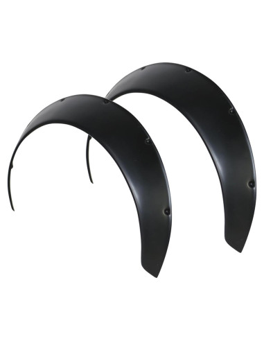 Guardabarros Traseros Universales IKON V3 90mm Negro Polipropileno