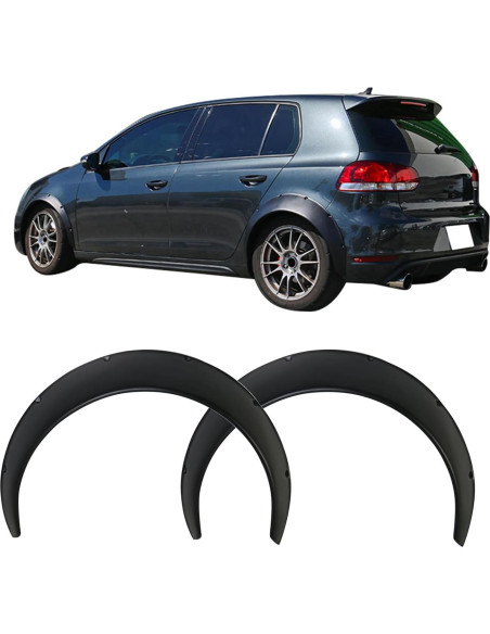 Guardabarros Traseros Universales IKON V3 90mm Negro Polipropileno