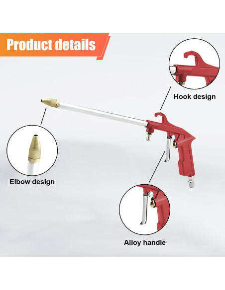 Pistola de Limpieza de Motor DUSCOKE con Manguera 1.22m