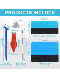 Kit de Herramientas para Tintado de Ventanas SooDeei 10PCS 2