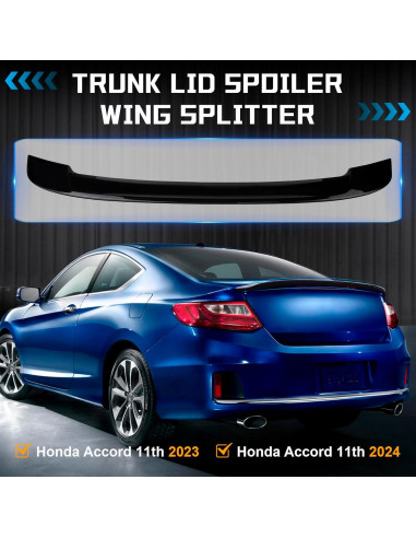Spoiler Trasero Honda Accord 2023-2024 Alerón ABS Carbono