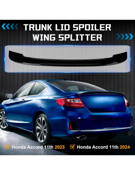 Spoiler Trasero Honda Accord 2023-2024 Alerón ABS Carbono