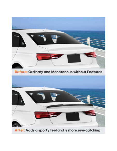 Alerón de Maletero ABS FINDAUTO para Audi A3 S3 2014-2020