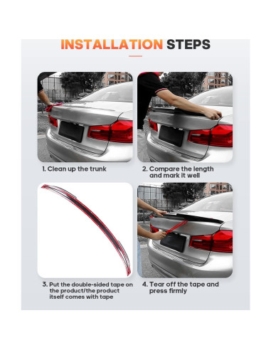 Alerón de Maletero ABS FINDAUTO para Audi A3 S3 2014-2020