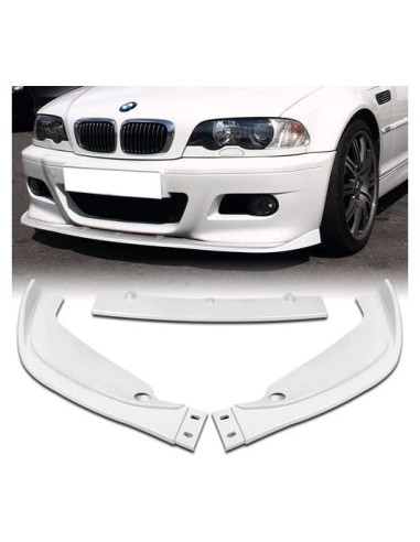Kit de Parachoques Delantero BMW E46 M3 2001-2006 - 3 Piezas ABS Blanco