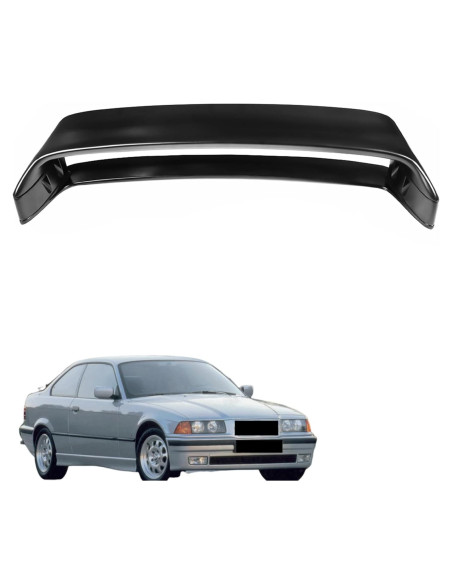 Alerón Trasero de Plástico ABS Negro Silscvtt para BMW E36