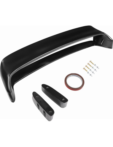 Alerón Trasero de Plástico ABS Negro Silscvtt para BMW E36