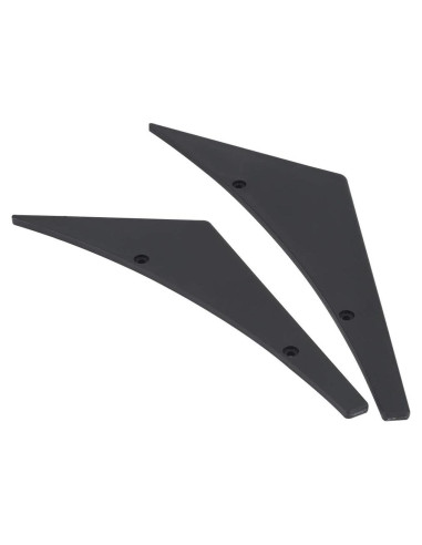 Labio Spoiler Frontal Universal Tbest - 4 Piezas ABS Negro