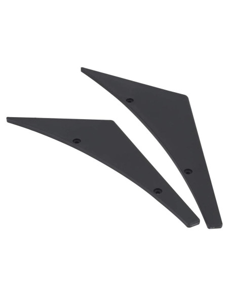 Labio Spoiler Frontal Universal Tbest - 4 Piezas ABS Negro