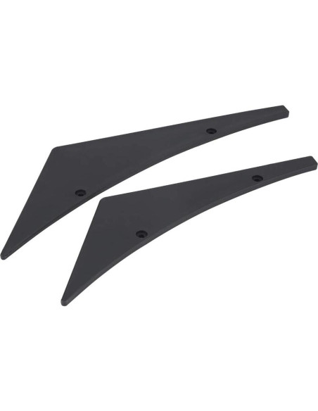 Labio Spoiler Frontal Universal Tbest - 4 Piezas ABS Negro