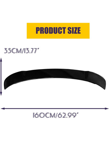 Alerón Trasero Negro Brillante JHRISE para Dodge Charger 2011-2022