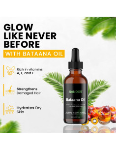 Aceite de Batana Africano SANOOR 100% Puro 60ml Cuidado Cabello 2