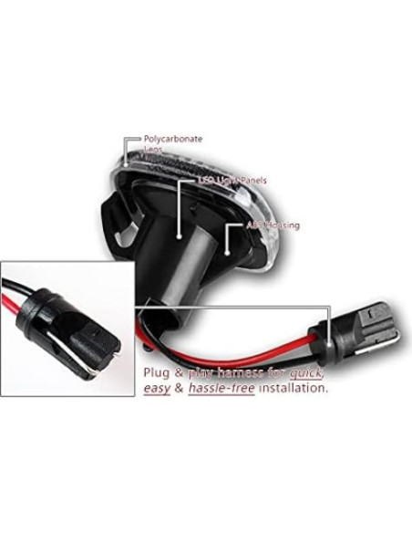 Luces de Marcador Lateral Delantero HYPERSPEED LED Ámbar 2PCS