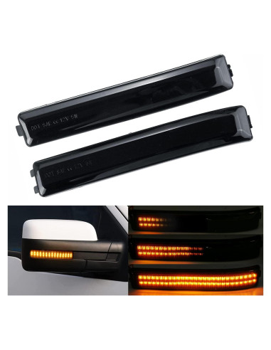 Luces de Señal de Giro LED Secuenciales Ahumadas Ford F150 2009-2014
