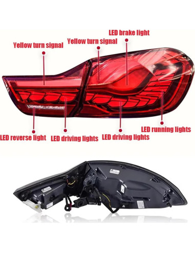 Luz Trasera LED TIYWPU para BMW Serie 4 F32 F36 M4 2014-2020