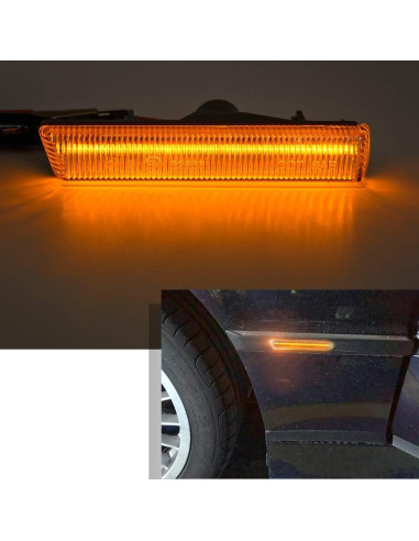 Lámparas de Marcador Lateral LED NJSBYL para B-WM M3 E46 2001-2006