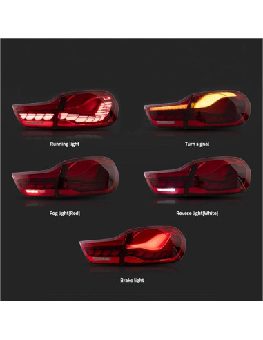 Luz Trasera LED TIYWPU para BMW Serie 4 F32 F36 M4 2014-2020