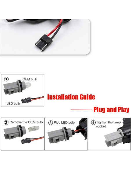 Lámparas de Marcador Lateral LED NJSBYL para B-WM M3 E46 2001-2006