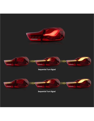 Luz Trasera LED TIYWPU para BMW Serie 4 F32 F36 M4 2014-2020