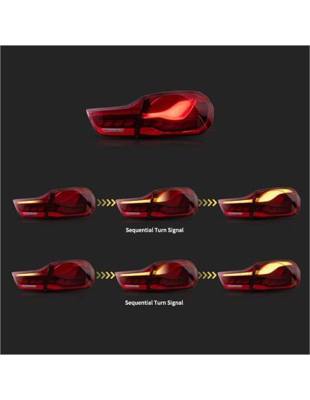 Luz Trasera LED TIYWPU para BMW Serie 4 F32 F36 M4 2014-2020