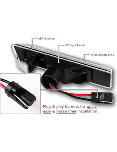 Luces de Marcador Lateral Delantero HYPERSPEED para BMW X5 E53/E36