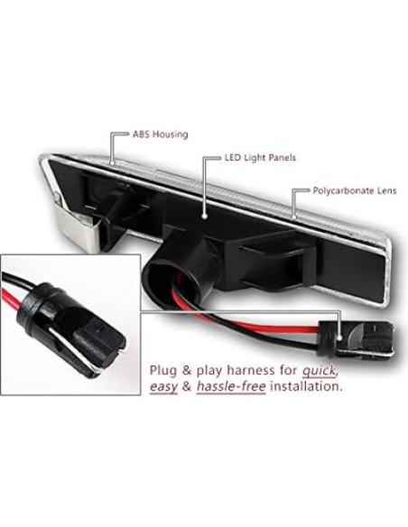 Luces de Marcador Lateral Delantero HYPERSPEED para BMW X5 E53/E36