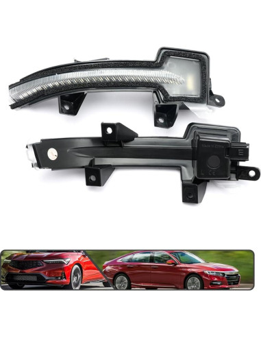 2 Piezas Luz de Señal de Giro LED Ámbar para Honda Accord/Civic/Integra