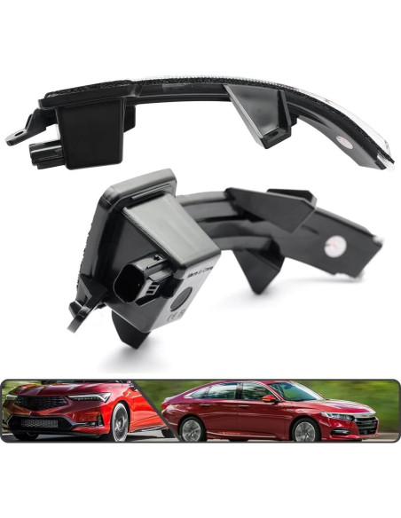 2 Piezas Luz de Señal de Giro LED Ámbar para Honda Accord/Civic/Integra