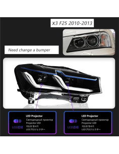 Conjunto de Faros LED PMYYFC para BMW X3/X4 2010-2016 2