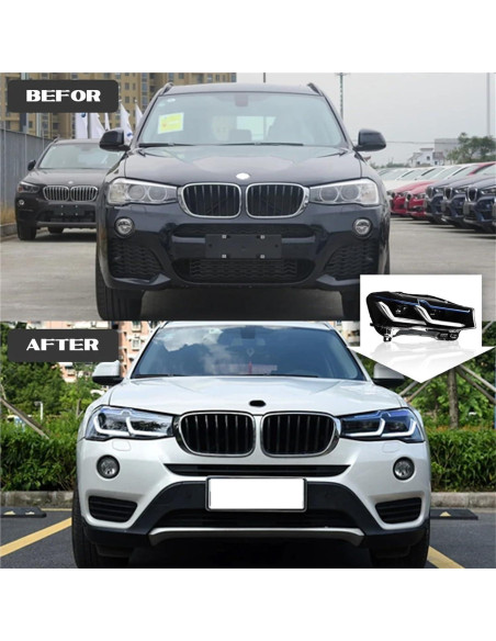 Conjunto de Faros LED PMYYFC para BMW X3/X4 2010-2016