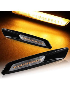 Luces de Marcador Lateral HYPERSPEED 2PCS LED Ámbar para BMW 2